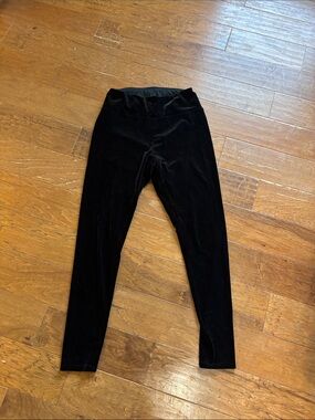 Express Black Velvet Womens Medium Leggings velvet